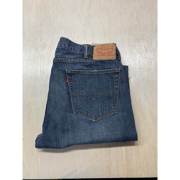 Levi's 505 Regular Fit Straight Leg Jeans Men's Size 38X30 High Rise Denim Blue - Picture 1 of 10